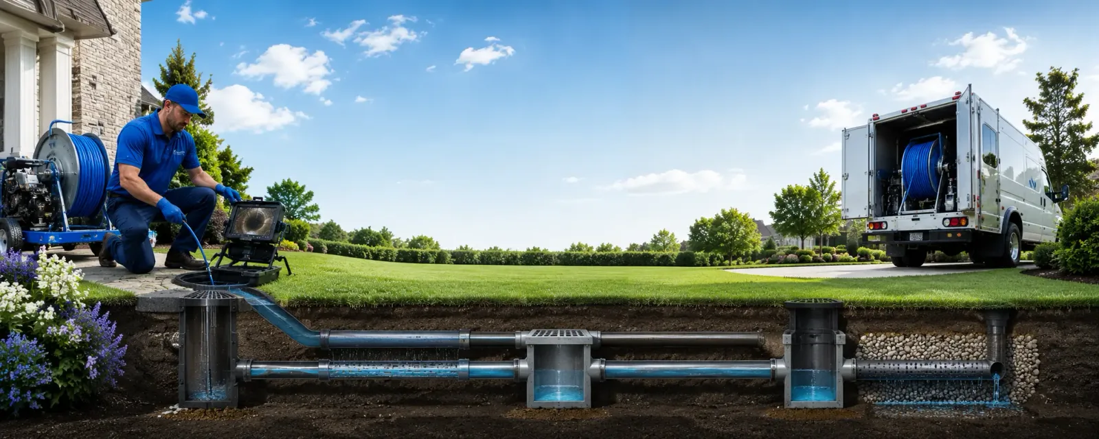 Outdoor drain cleaning information for Presto, PA